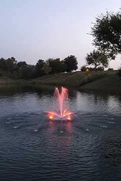 trumpet jet fountain spray